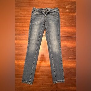 Massimo denim jeans, low rise, skinny, size 2.